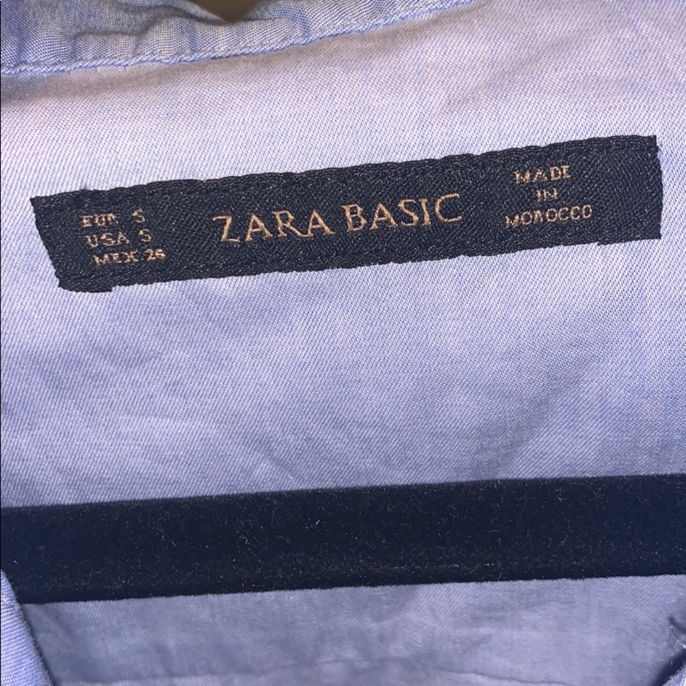 Zara Basic Two-Tones Button Up Long Blouse - image 3